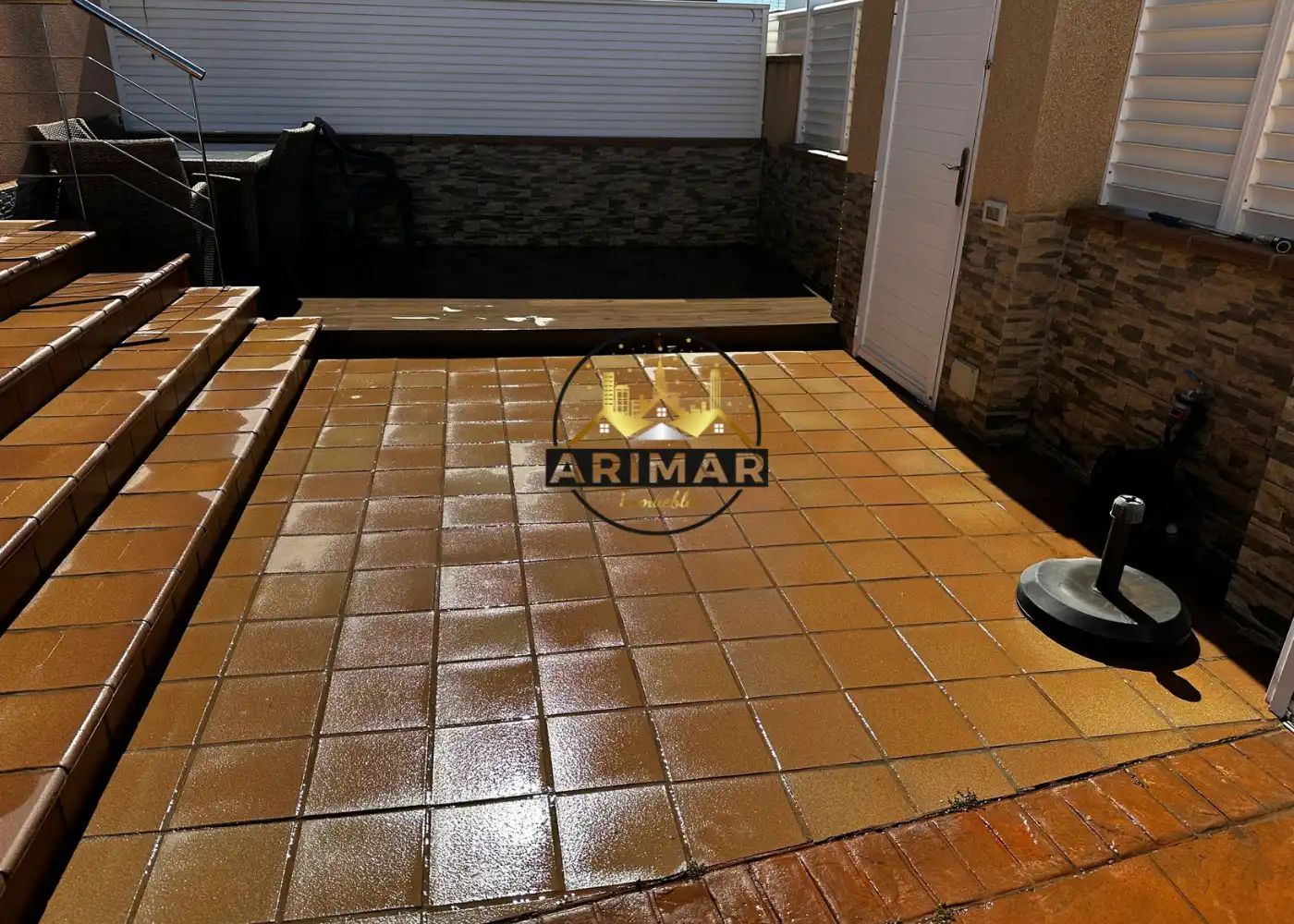 Terrace of Detached homes for sale in Burriana / Borriana  with Air Conditioner, Terrace and Swimming Pool