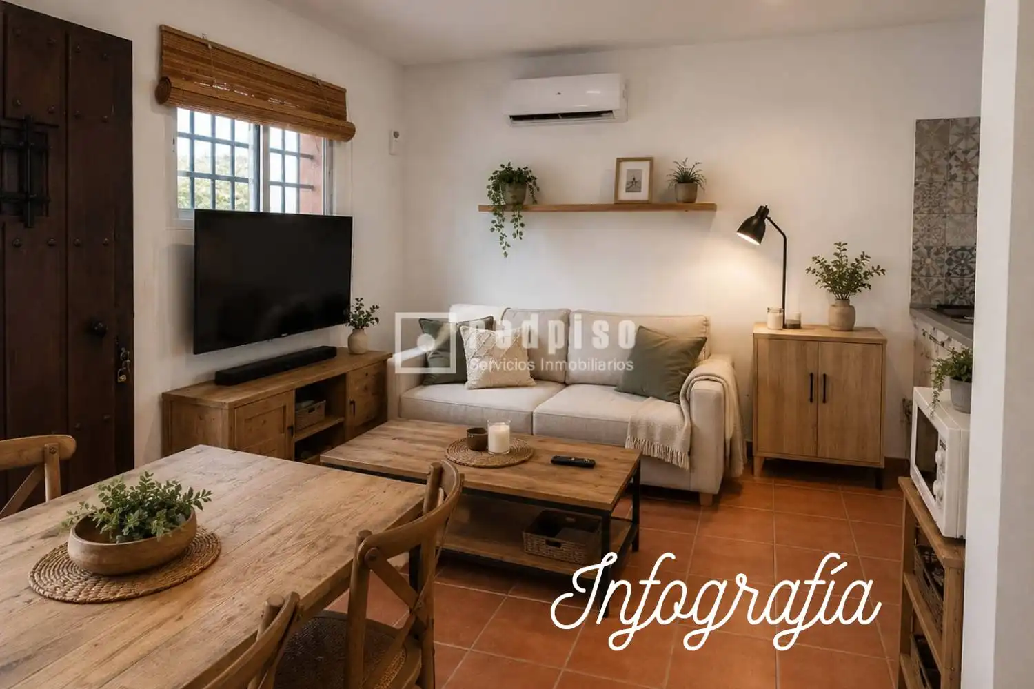Wohnzimmer von Haus oder Chalet zum Verkauf in Cártama mit Klimaanlage, Heizung und Privatgarten