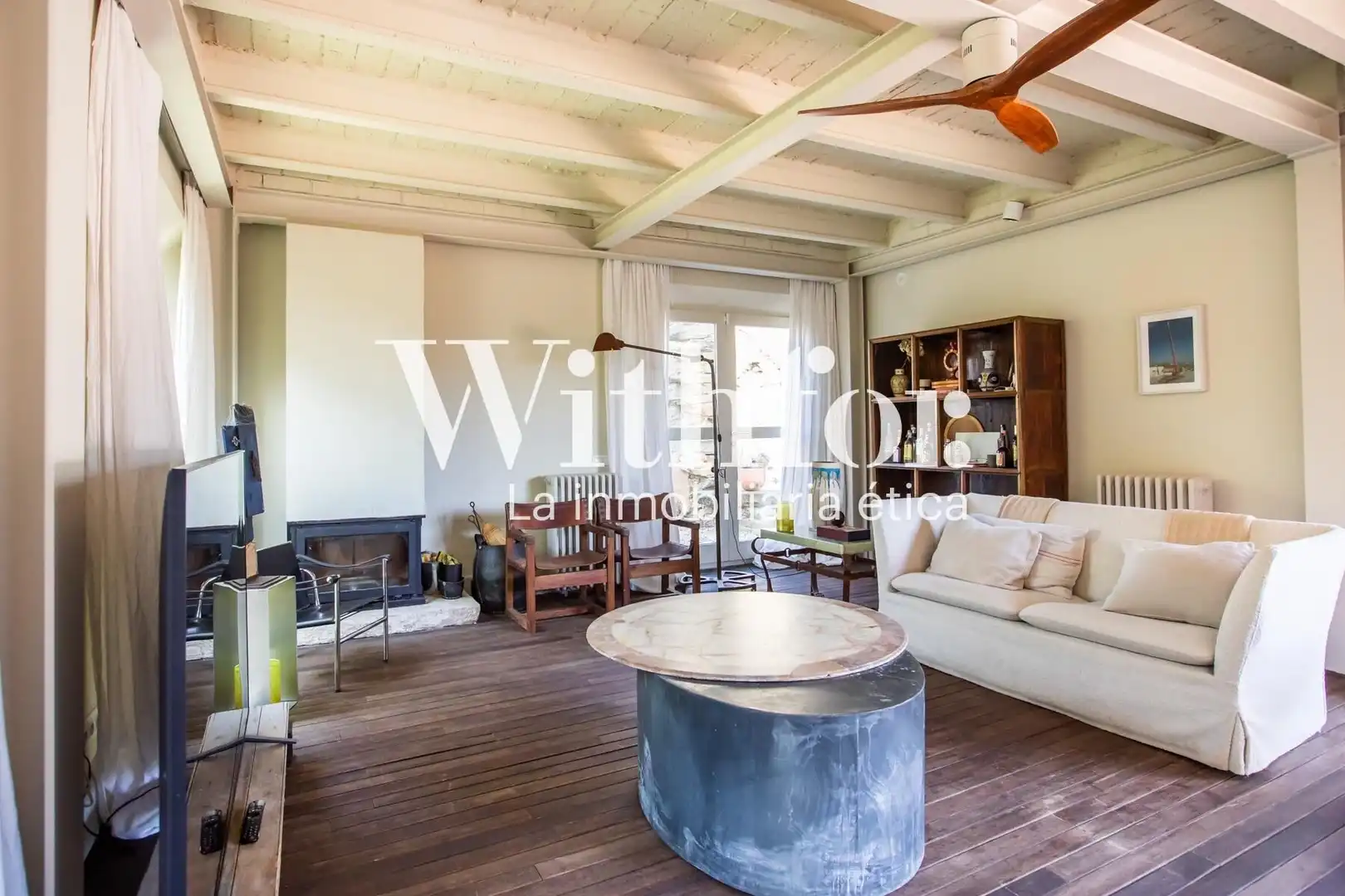 Sala de estar de Casa o chalet en venta en La Pera con Calefacción, Jardín privado y Terraza