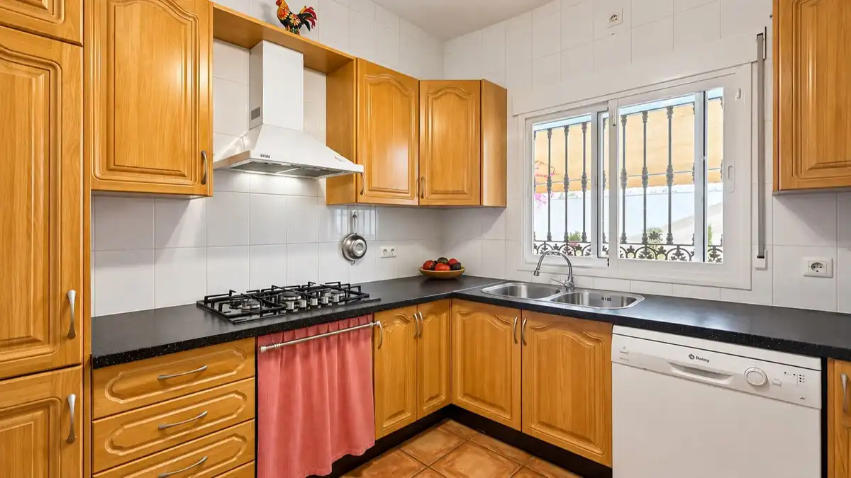 Cuina de Casa o xalet en venda en Colmenar amb Aire condicionat, Jardí privat i Terrassa