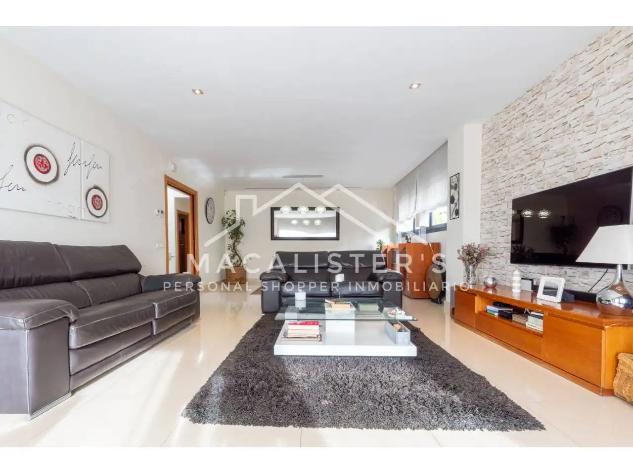 Sala de estar de Casa o chalet en venta en Teià con Aire acondicionado, Calefacción y Jardín privado