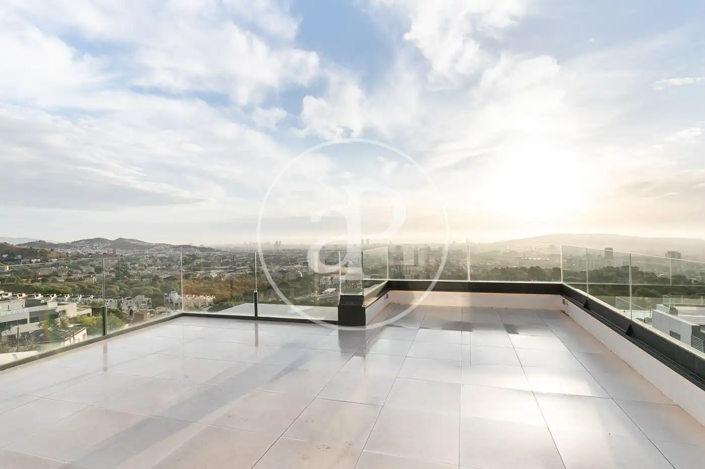 Terrace of Flat for rent in Barcelona  with Air Conditioner, Heating and Private garden