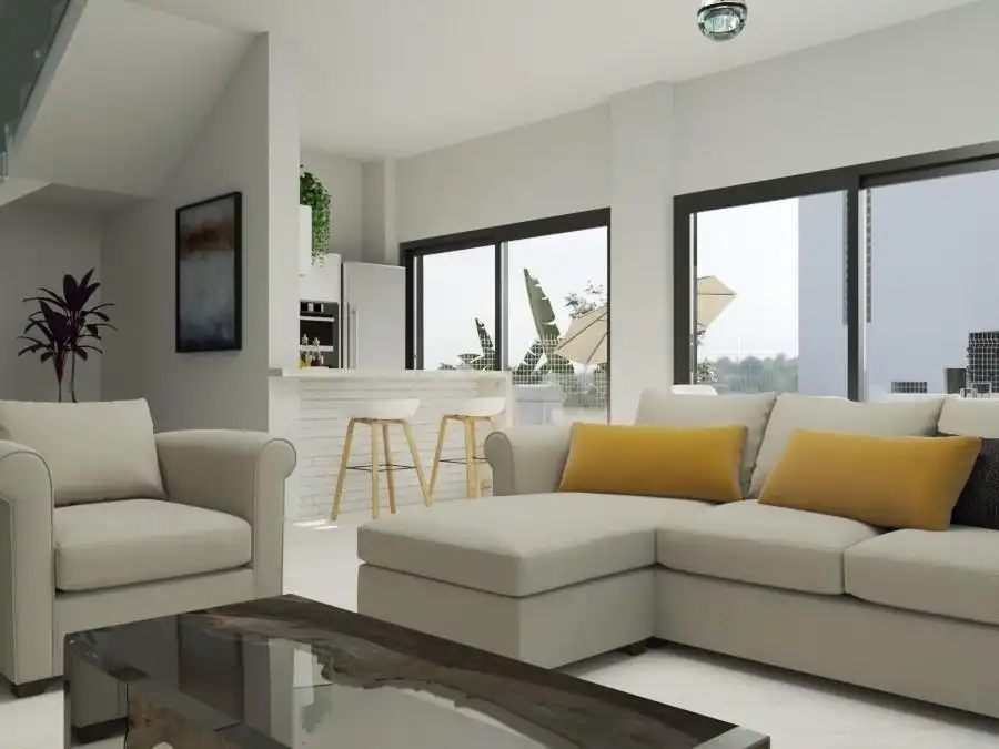 Sala de estar de Casa o chalet en venta en Villajoyosa / La Vila Joiosa con Aire acondicionado, Calefacción y Jardín privado