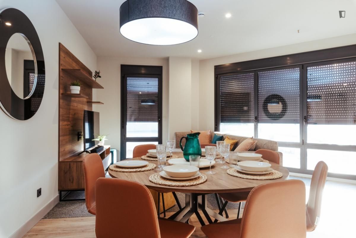 Dining room of Flat to rent in  Barcelona Capital  with Swimming Pool, Furnished and Internet