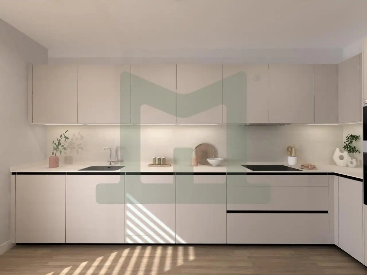 Cocina de Casa adosada en venta en Griñón con Calefacción, Jardín privado y Piscina