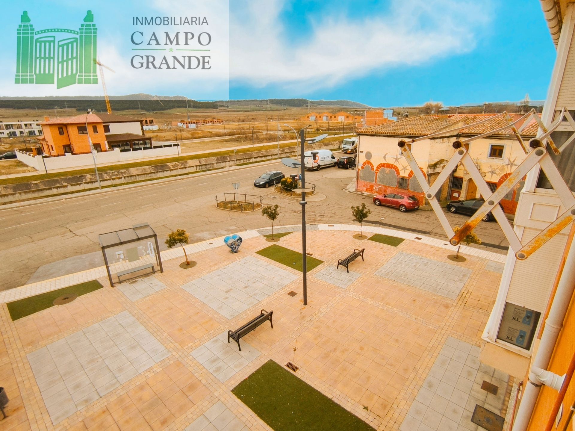 Exterior view of Flat to rent in Villalobón  with Heating, Storage room and Furnished