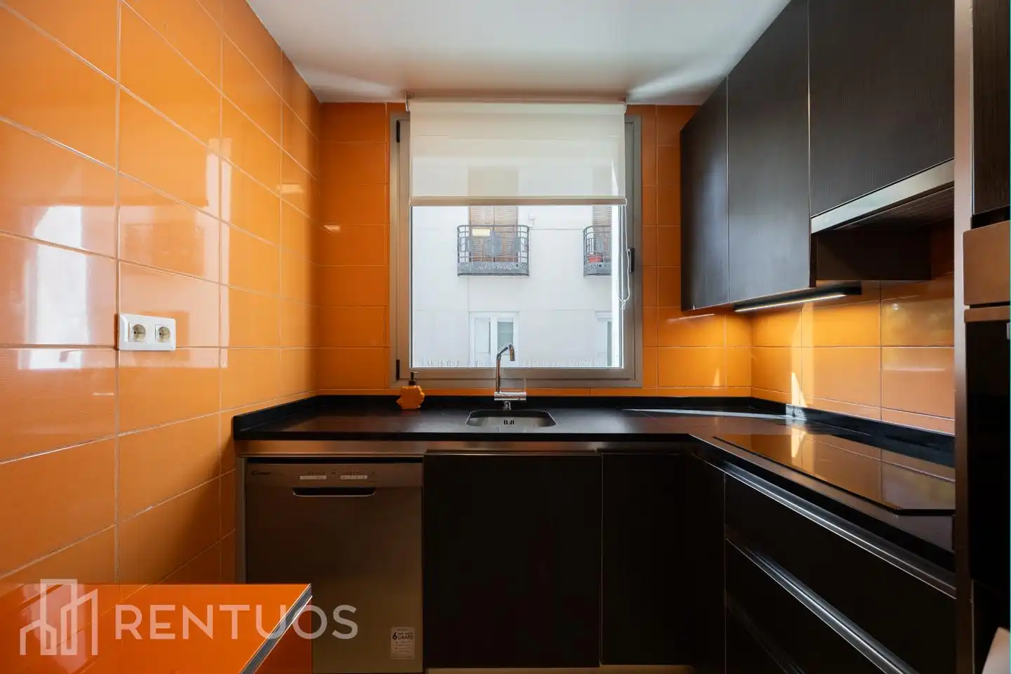 Küche von Wohnung zur Miete in Madrid mit Klimaanlage, Parkett und Gemeinschaftspool