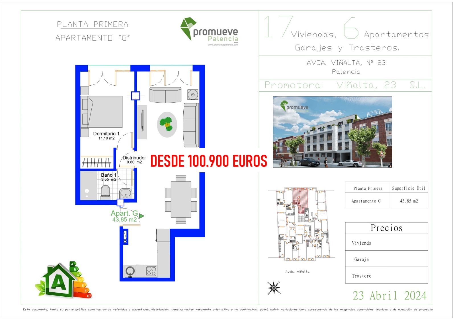 Apartament en venda en Palencia Capital
