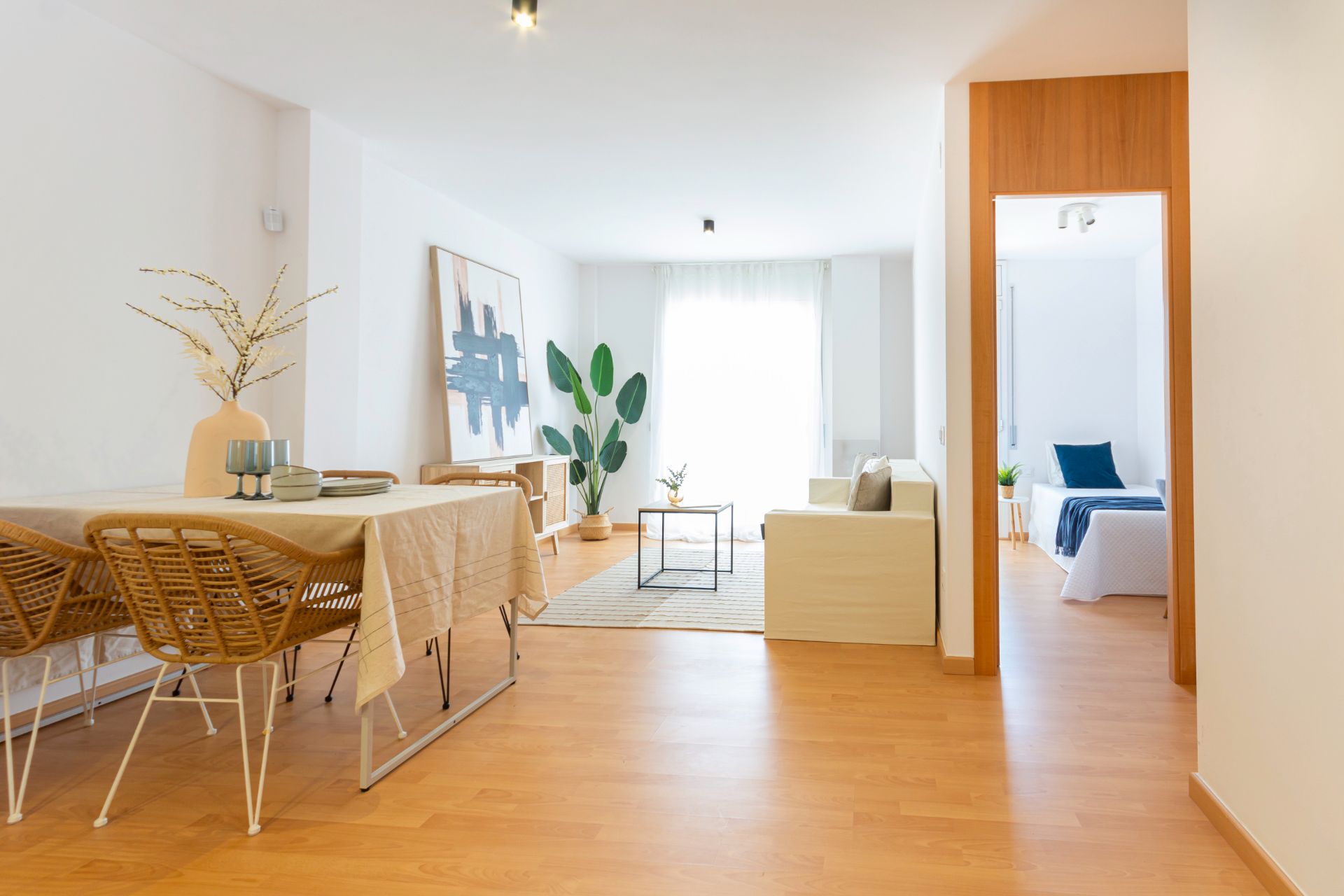 Living room of Duplex for sale in Sant Martí Sarroca  with Parquet flooring, Terrace and Oven
