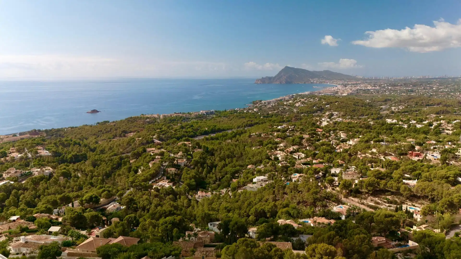 Vista exterior de Residencial en venta en Altea