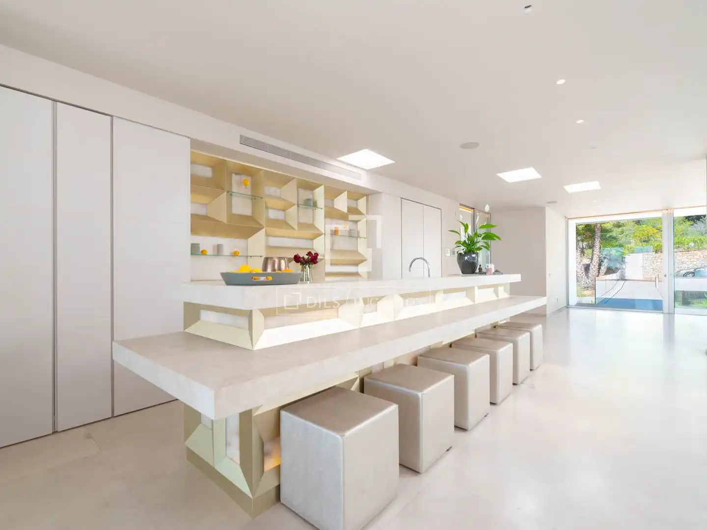 Kitchen of Houses for sale in Santa Eulària des Riu  with Air Conditioner, Heating and Private garden