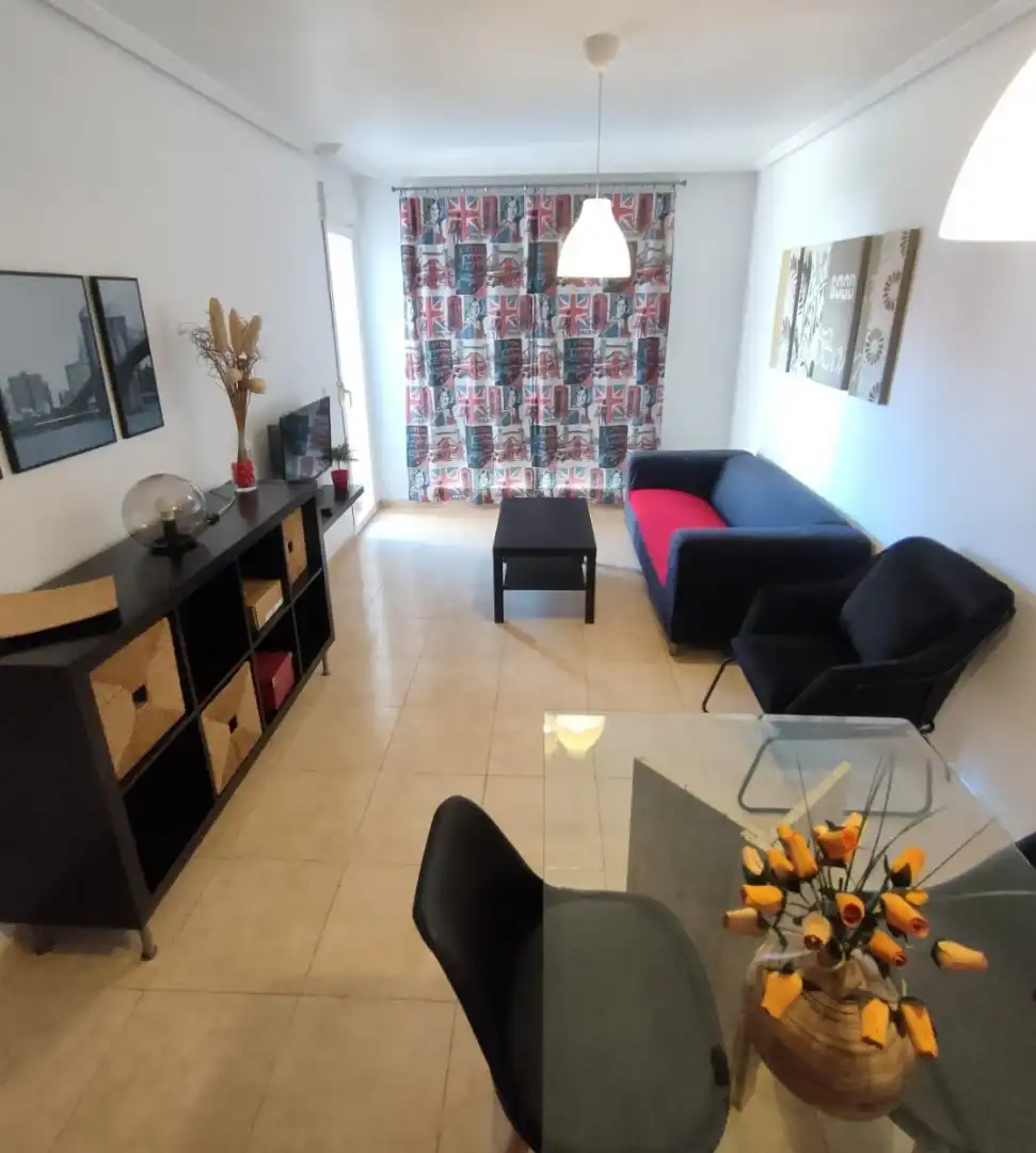 Sala d'estar de Pis de lloguer en Murcia amb Aire condicionat, Traster i Moblat