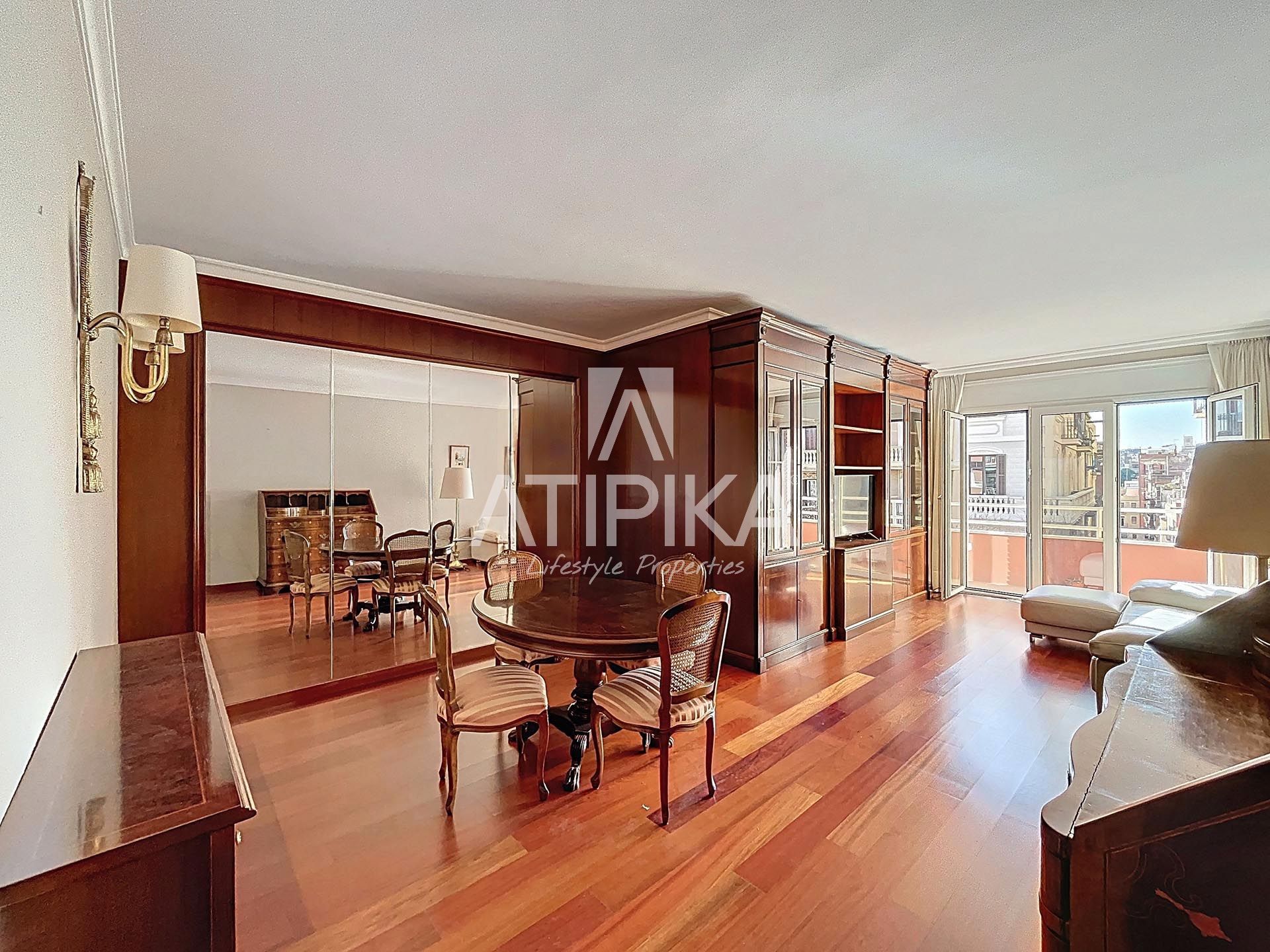 Sala d'estar de Pis en venda en  Barcelona Capital amb Aire condicionat, Calefacció i Parquet