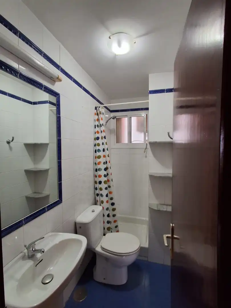Baño de Piso de alquiler en Las Palmas de Gran Canaria con Parquet, Horno y Balcón