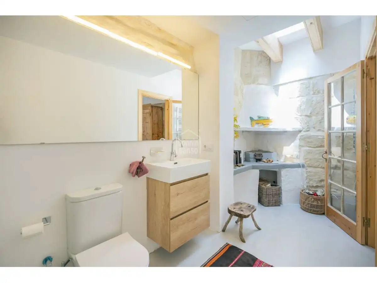 Baño de Apartamento en venta en Alaior con Calefacción, Terraza y Amueblado