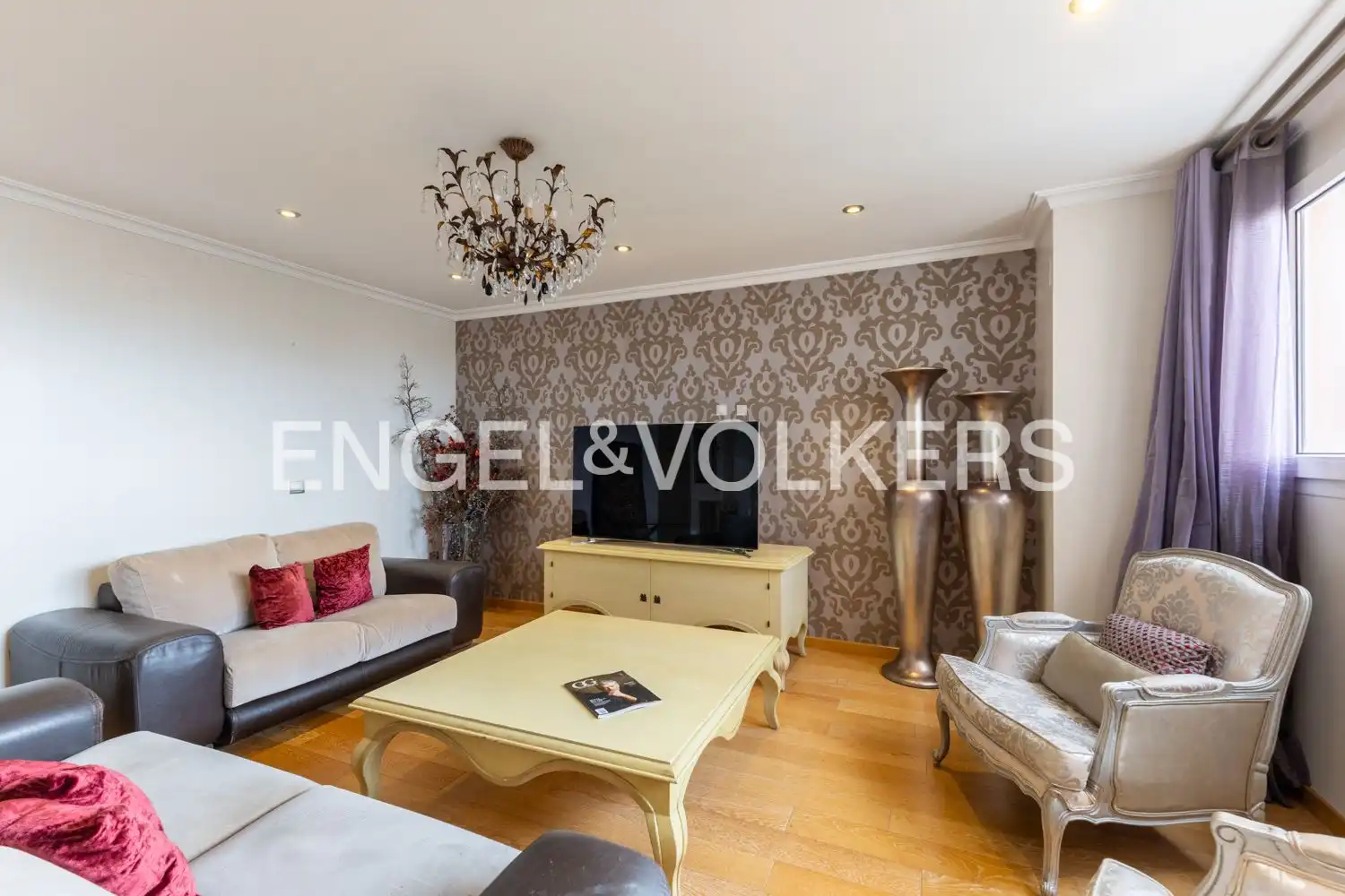 Sala de estar de Piso en venta en Valencia con Aire acondicionado, Calefacción y Parquet