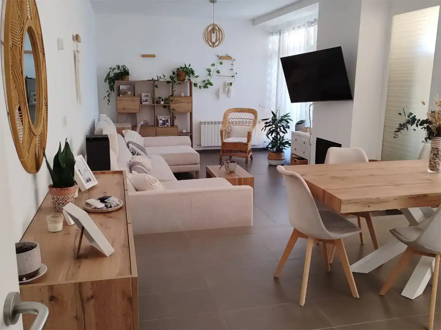 Sala d'estar de Pis en venda en Cubas de la Sagra amb Jardí privat, Parquet i Traster