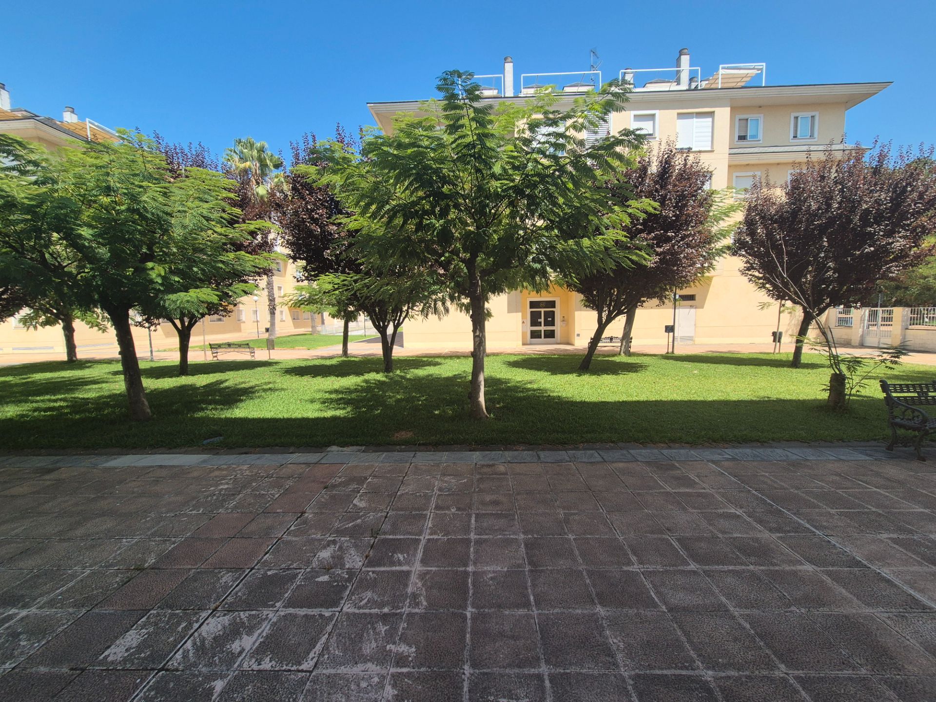 Garden of Flat to rent in Badajoz Capital  with Air Conditioner, Heating and Furnished