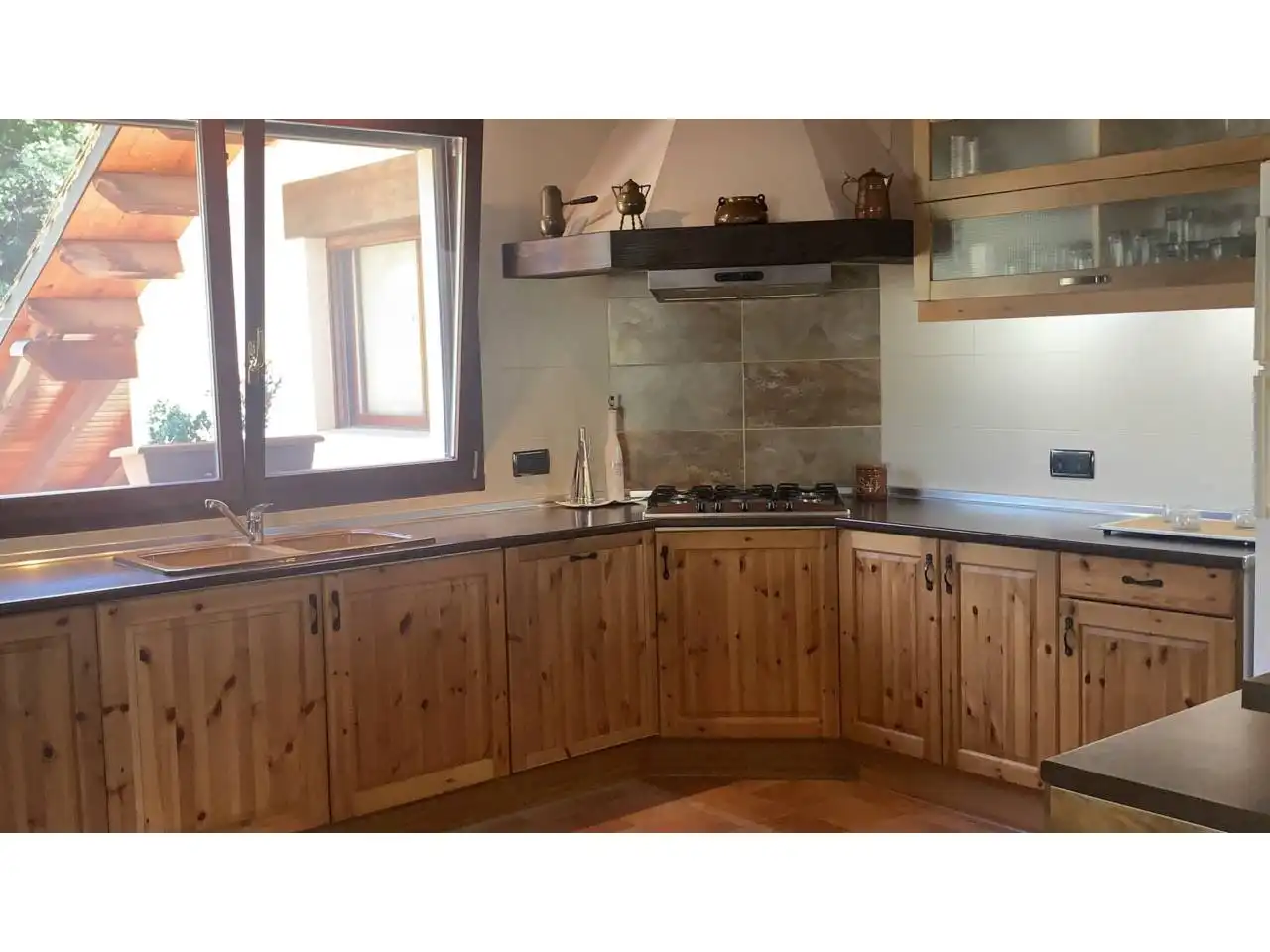 Cocina de Casa o chalet en venta en Guixers con Calefacción, Jardín privado y Parquet