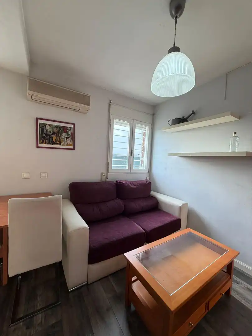 Living room of Attic for rent in Madrid  with Air Conditioner, Heating and Furnished