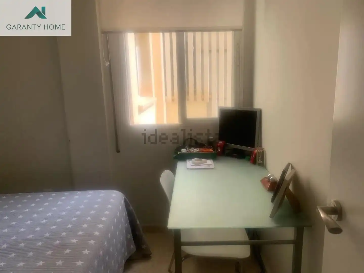 Schlafzimmer von Wohnung zur Miete in Málaga mit Klimaanlage, Privatgarten und Balkon