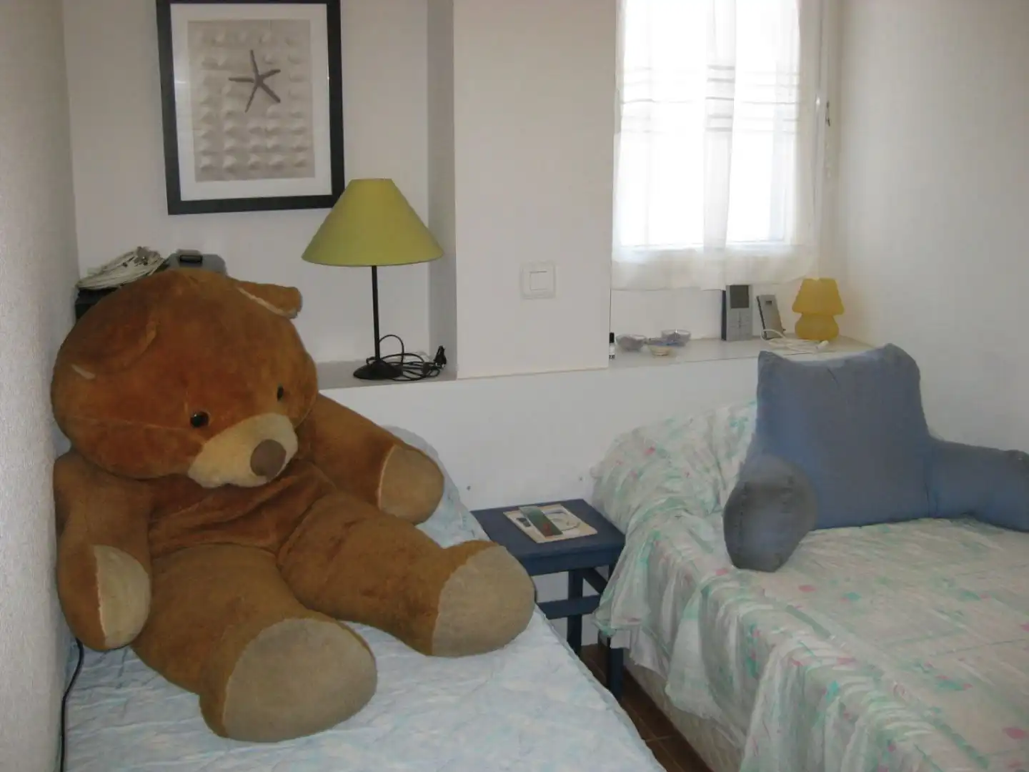 Dormitori de Apartament de lloguer en Mojácar amb Aire condicionat, Jardí privat i Terrassa