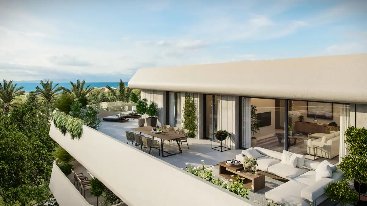Terraza de Apartamento en venta en Marbella con Terraza y Alarma