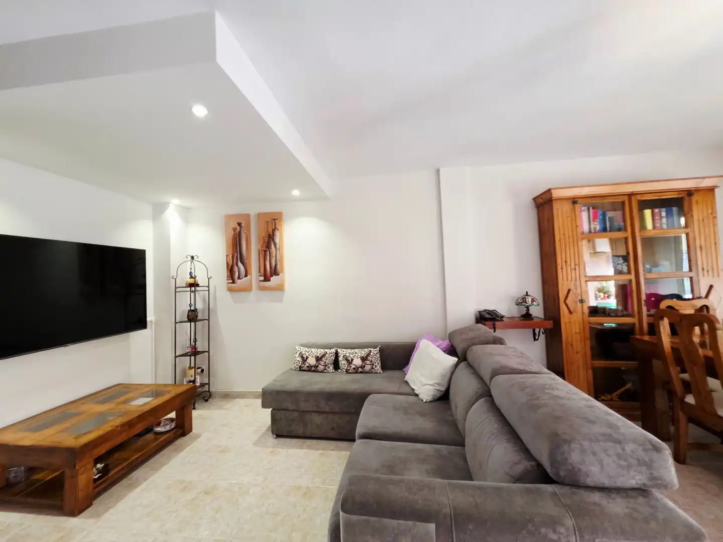 Sala de estar de Casa adosada en venta en Marratxí con Aire acondicionado, Calefacción y Jardín privado
