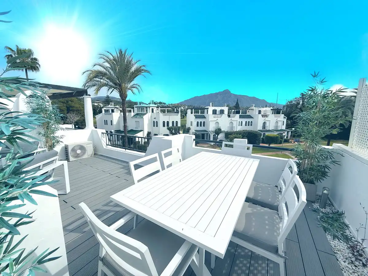 Terrace of Detached homes for rent in Marbella  with Air Conditioner, Heating and Private garden