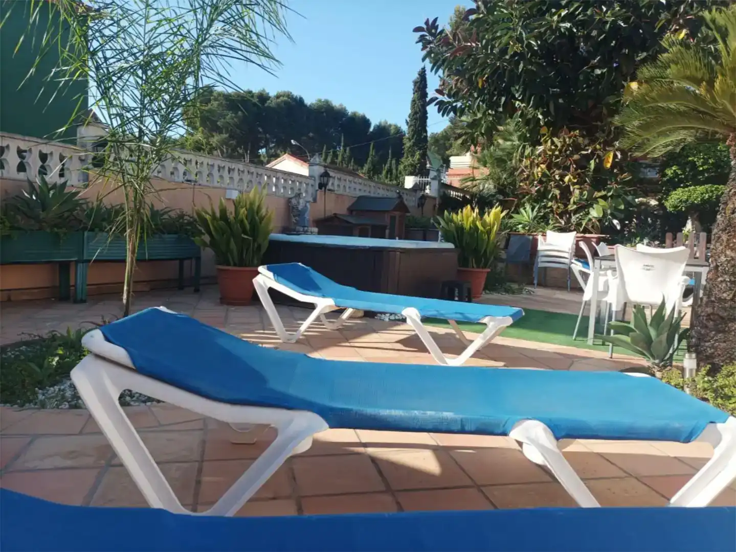 Terrassa de Casa o xalet de lloguer en Dénia amb Aire condicionat, Jardí privat i Piscina