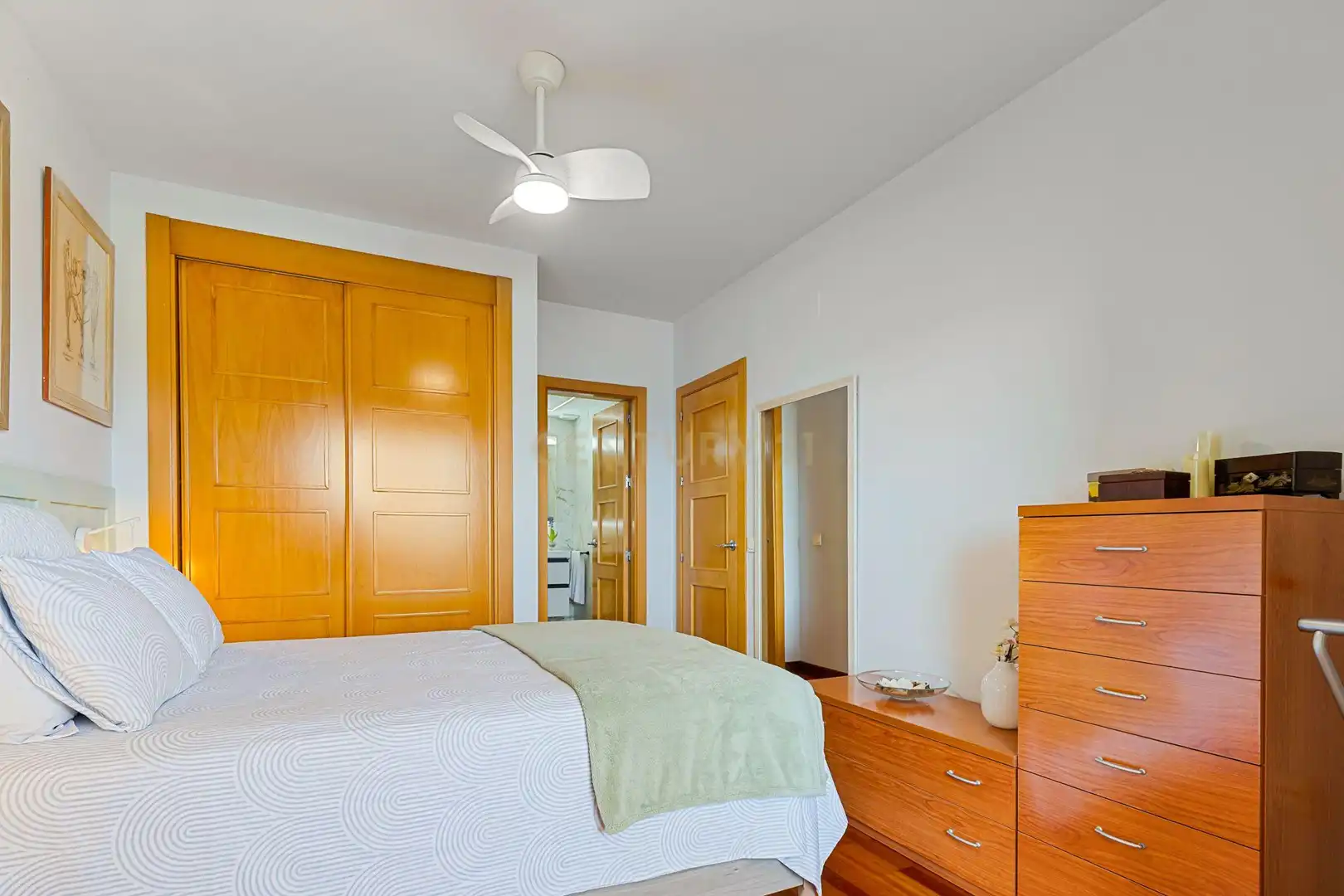 Schlafzimmer von Maisonette zum Verkauf in Mijas mit Klimaanlage, Privatgarten und Abstellraum