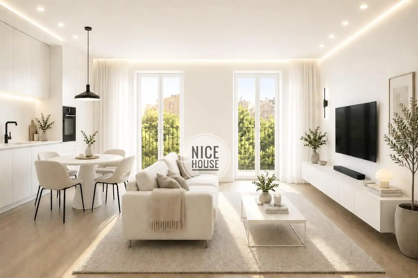 Wohnzimmer von Wohnung zum Verkauf in Madrid mit Klimaanlage, Terrasse und Abstellraum