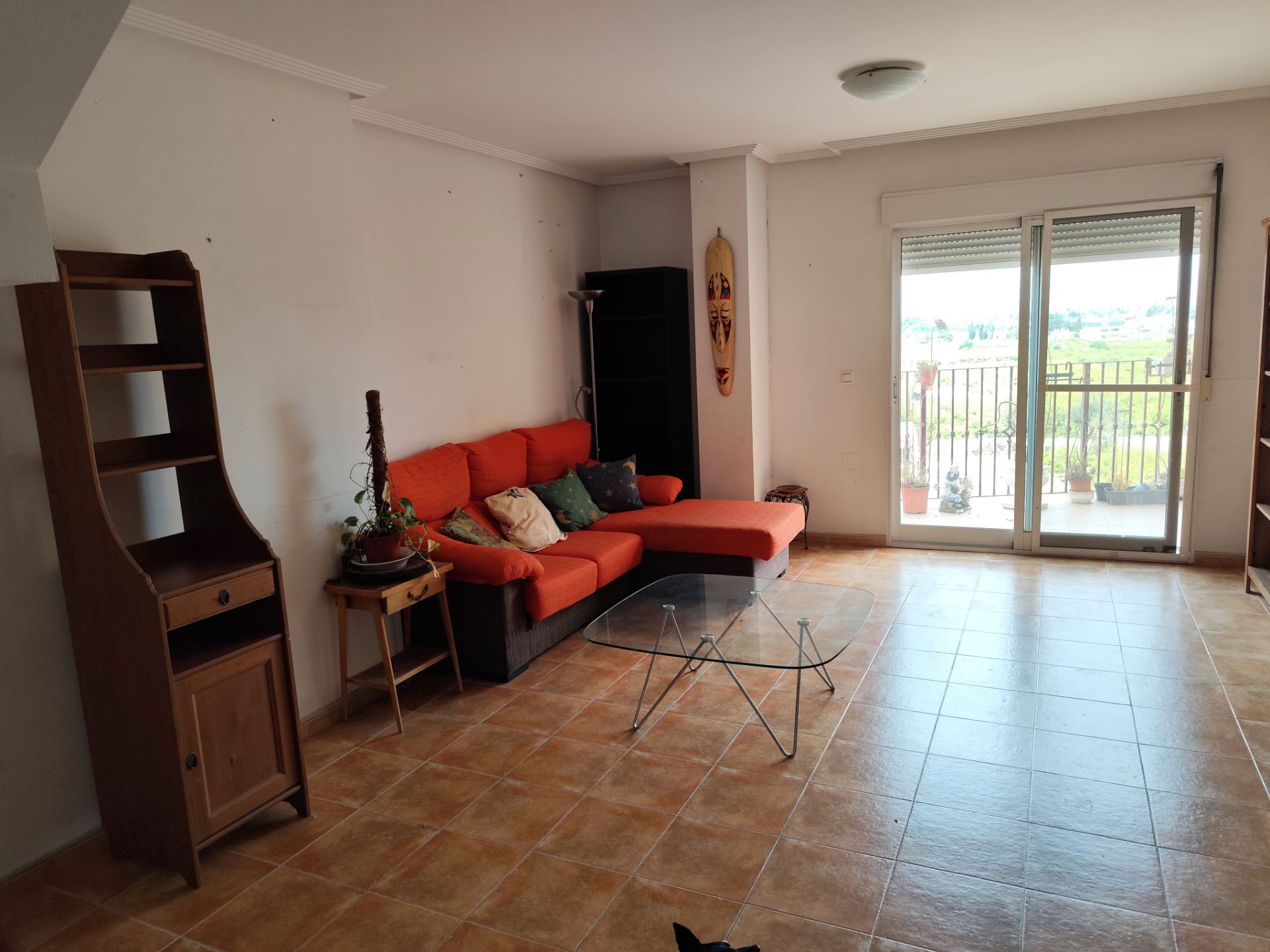 Sala d'estar de Àtic en venda en  Murcia Capital amb Terrassa, Moblat i Forn