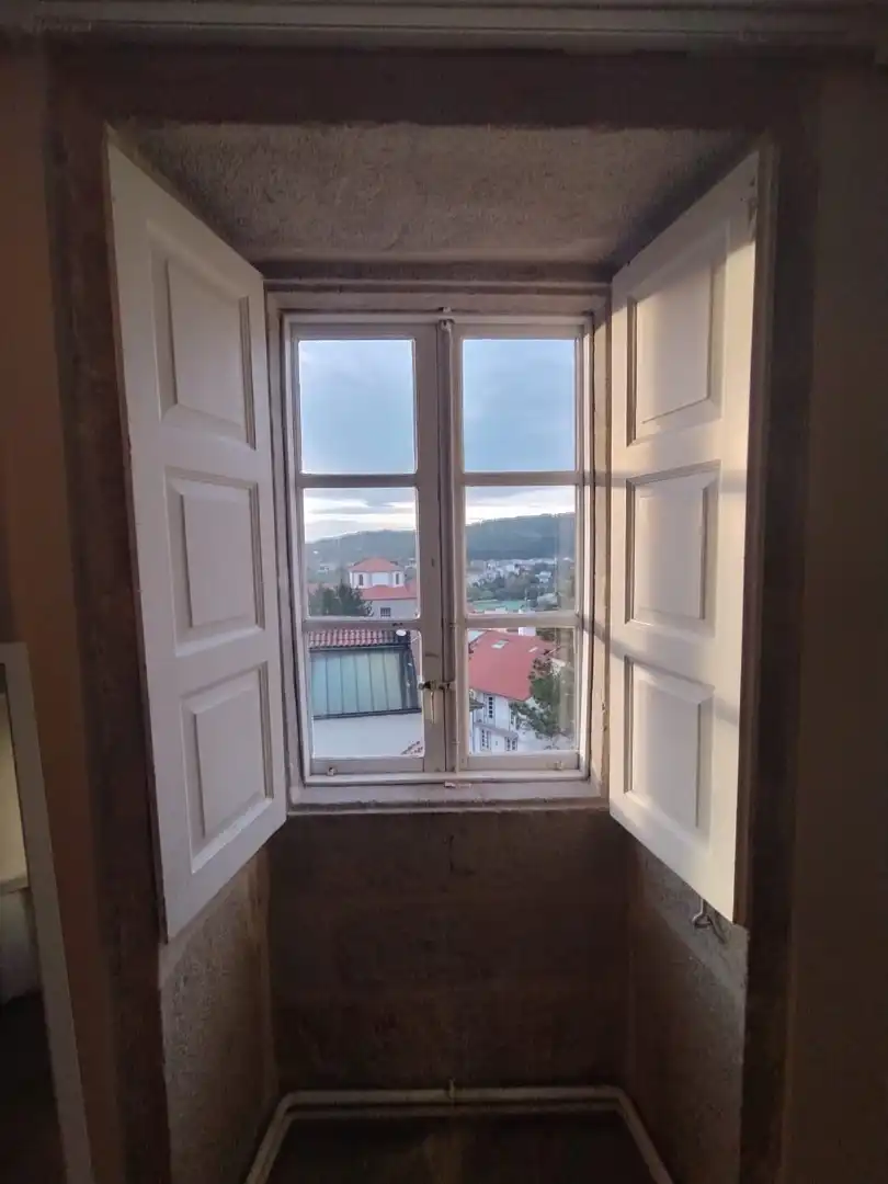 Terraza de Piso para compartir en Santiago de Compostela  con Calefacción, Parquet y Amueblado