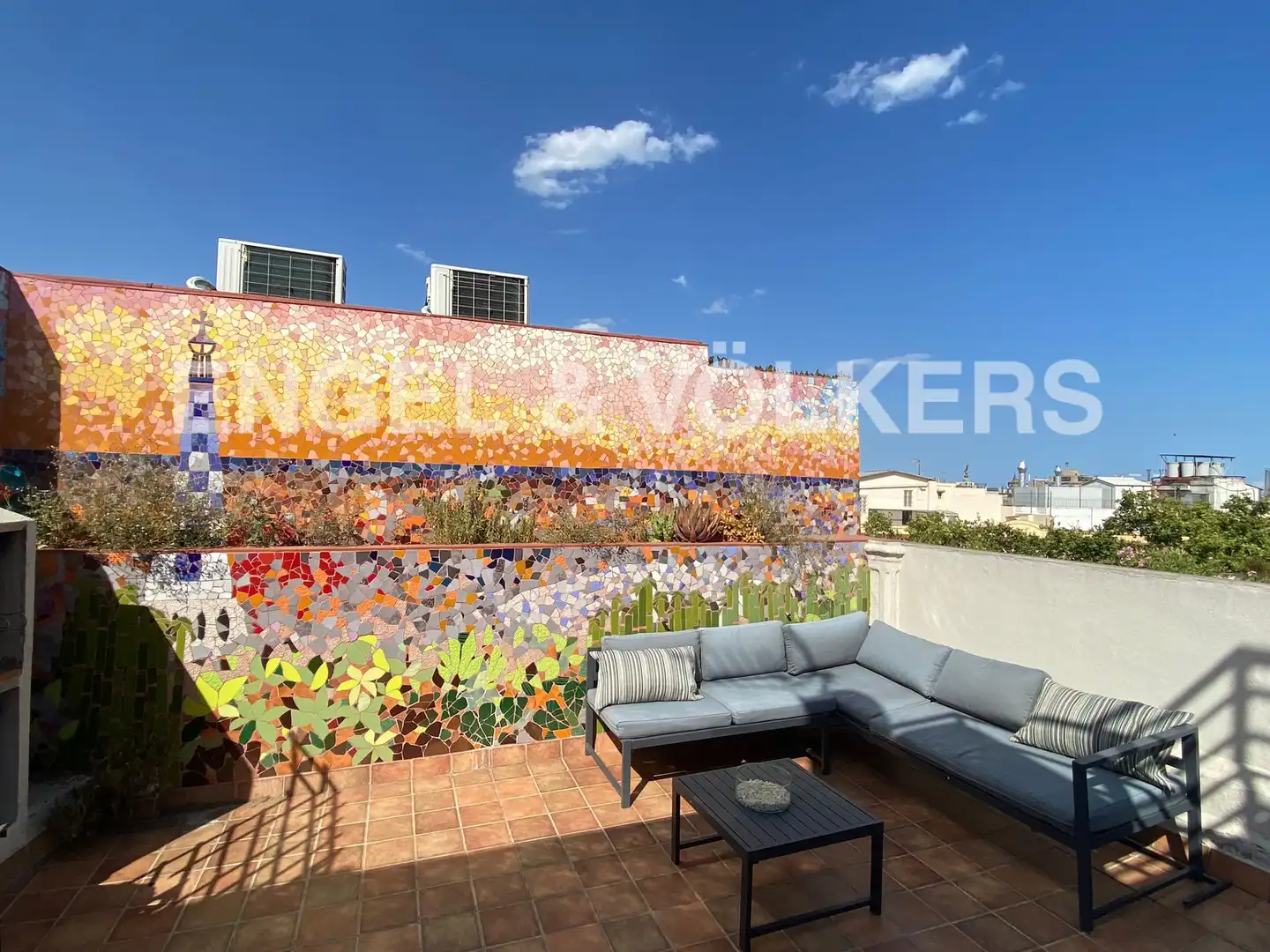 Terraza de Ático de alquiler en Barcelona con Aire acondicionado, Calefacción y Parquet