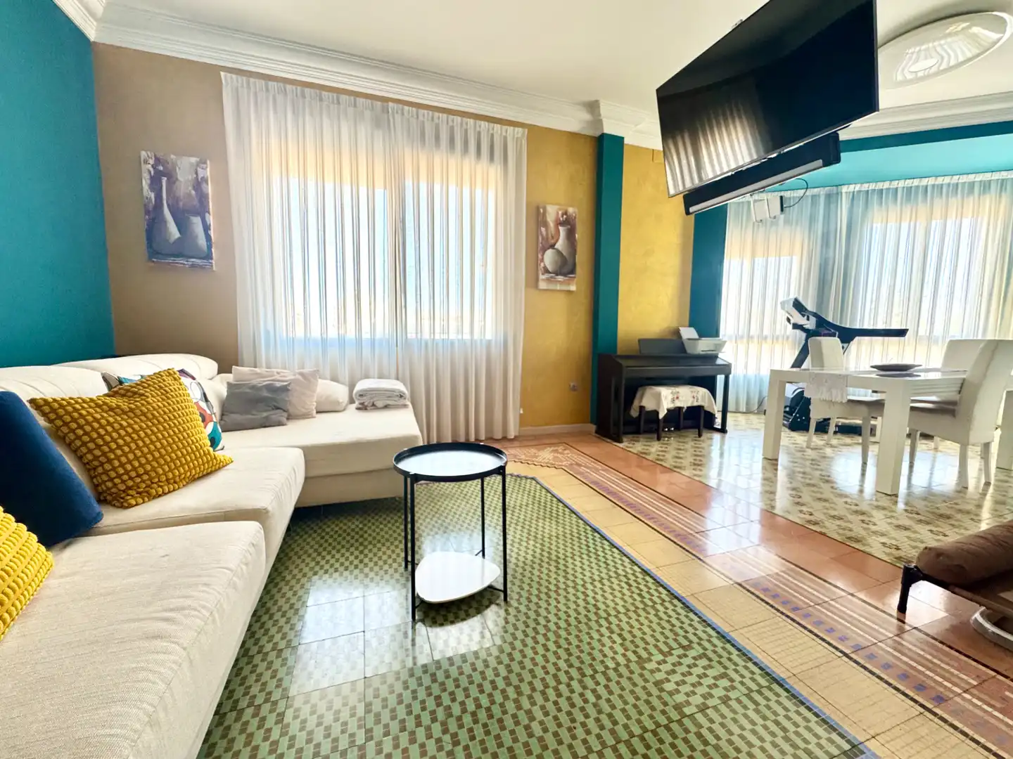 Living room of Flat for sale in Sueca  with Air Conditioner, Terrace and Storage room