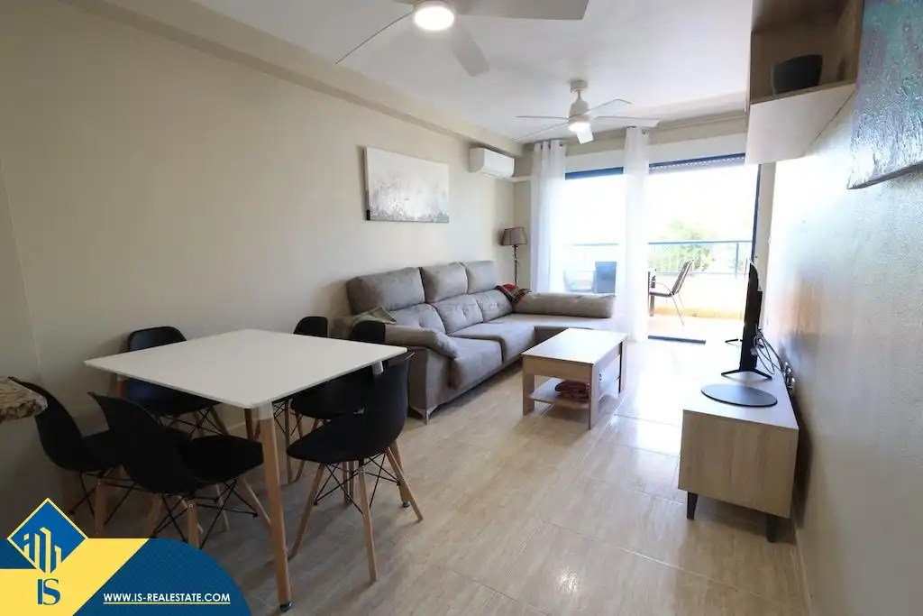 Living room of Flat for rent in Orihuela  with Air Conditioner, Terrace and Furnished