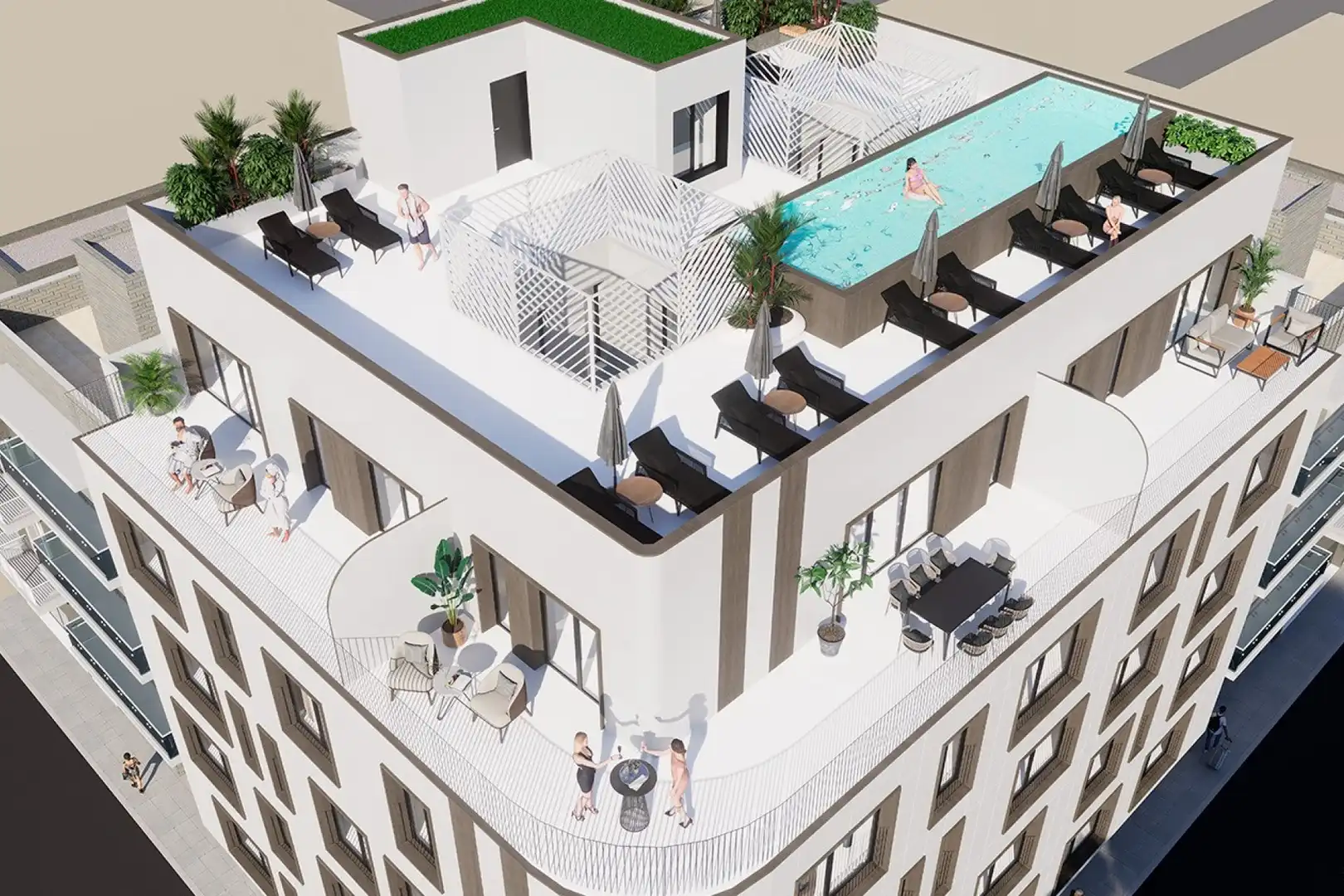 Penthouse with pool for sale in Playa de los Náufragos
