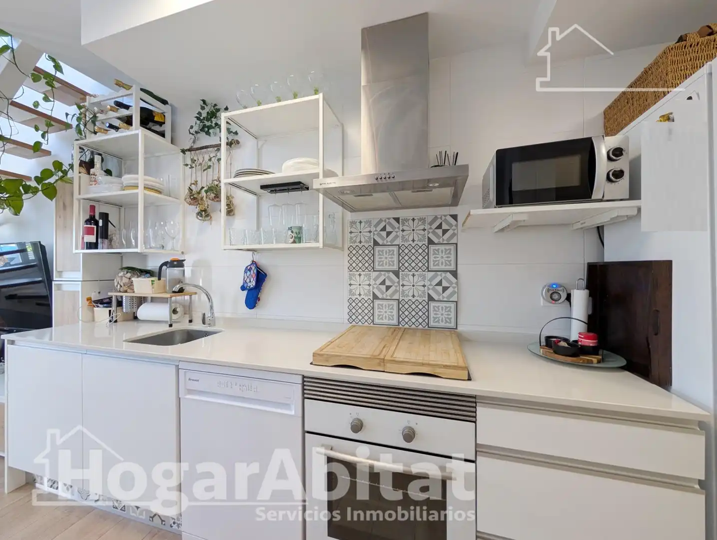 Cocina de Casa adosada en venta en Santa Pola con Aire acondicionado, Calefacción y Terraza