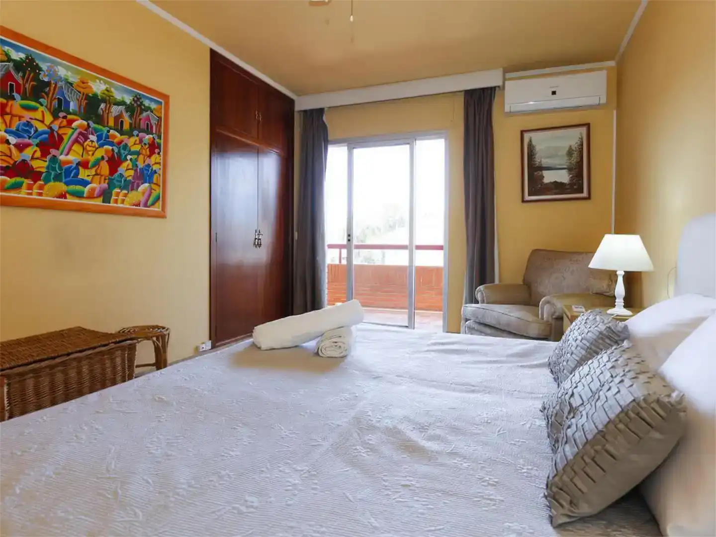 Dormitori de Casa o xalet de lloguer en Salou amb Aire condicionat, Jardí privat i Piscina