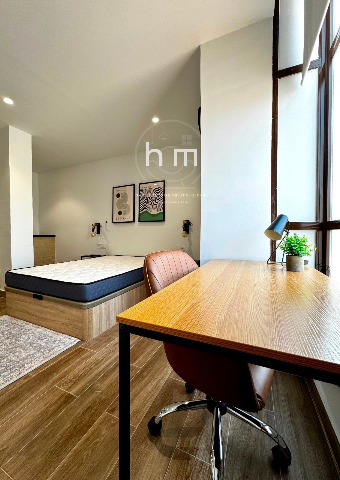 Bedroom of Study to rent in  Murcia Capital  with Air Conditioner and Furnished