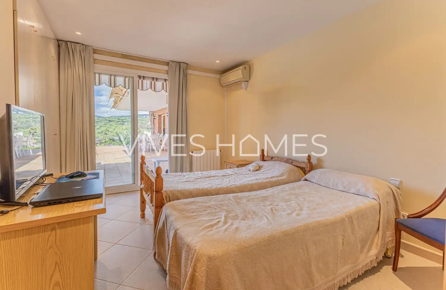 Bedroom of Houses for sale in Caldes d'Estrac  with Air Conditioner, Heating and Private garden