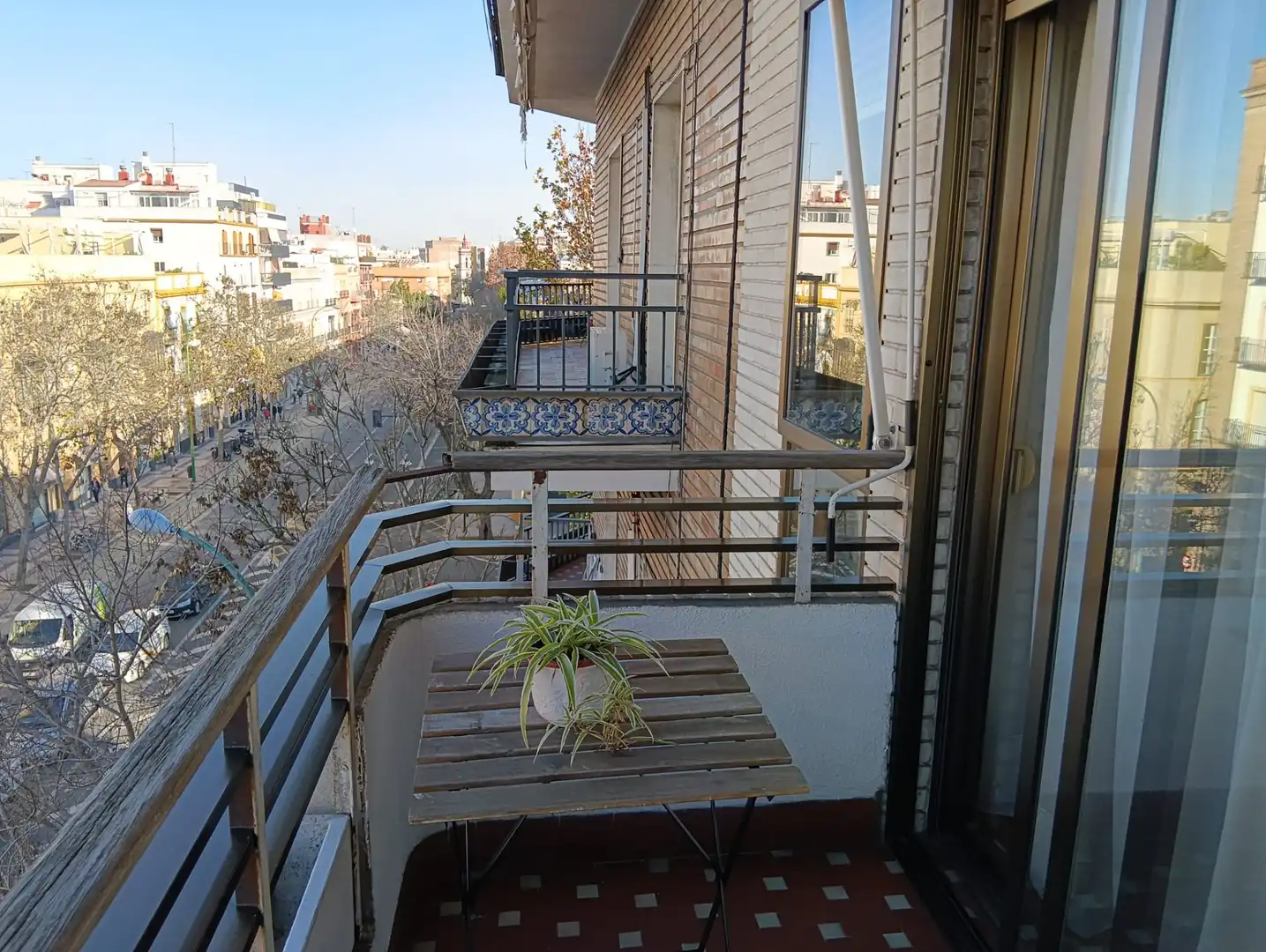 Balcony of Flat for sale in Sevilla  with Air Conditioner, Terrace and Balcony