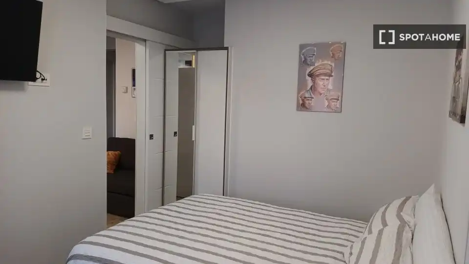 Dormitori de Apartament per a compartir en Bilbao  amb Aire condicionat, Calefacció i Terrassa