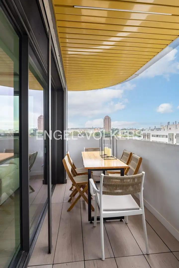 Terrasse von Wohnung zum Verkauf in Madrid mit Klimaanlage, Heizung und Privatgarten