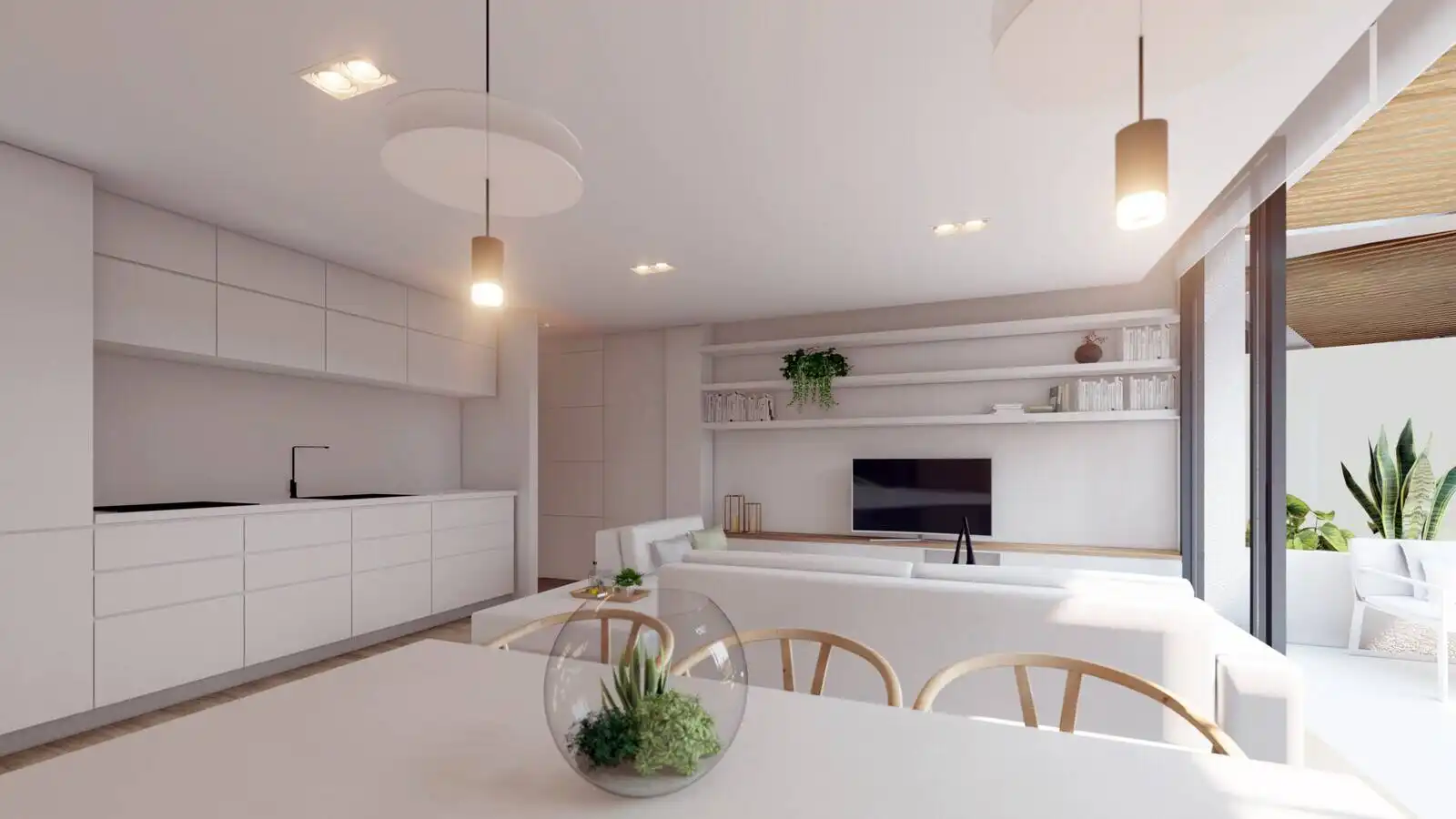 Cocina de Apartamento en venta en Cartagena con Aire acondicionado, Terraza y Balcón