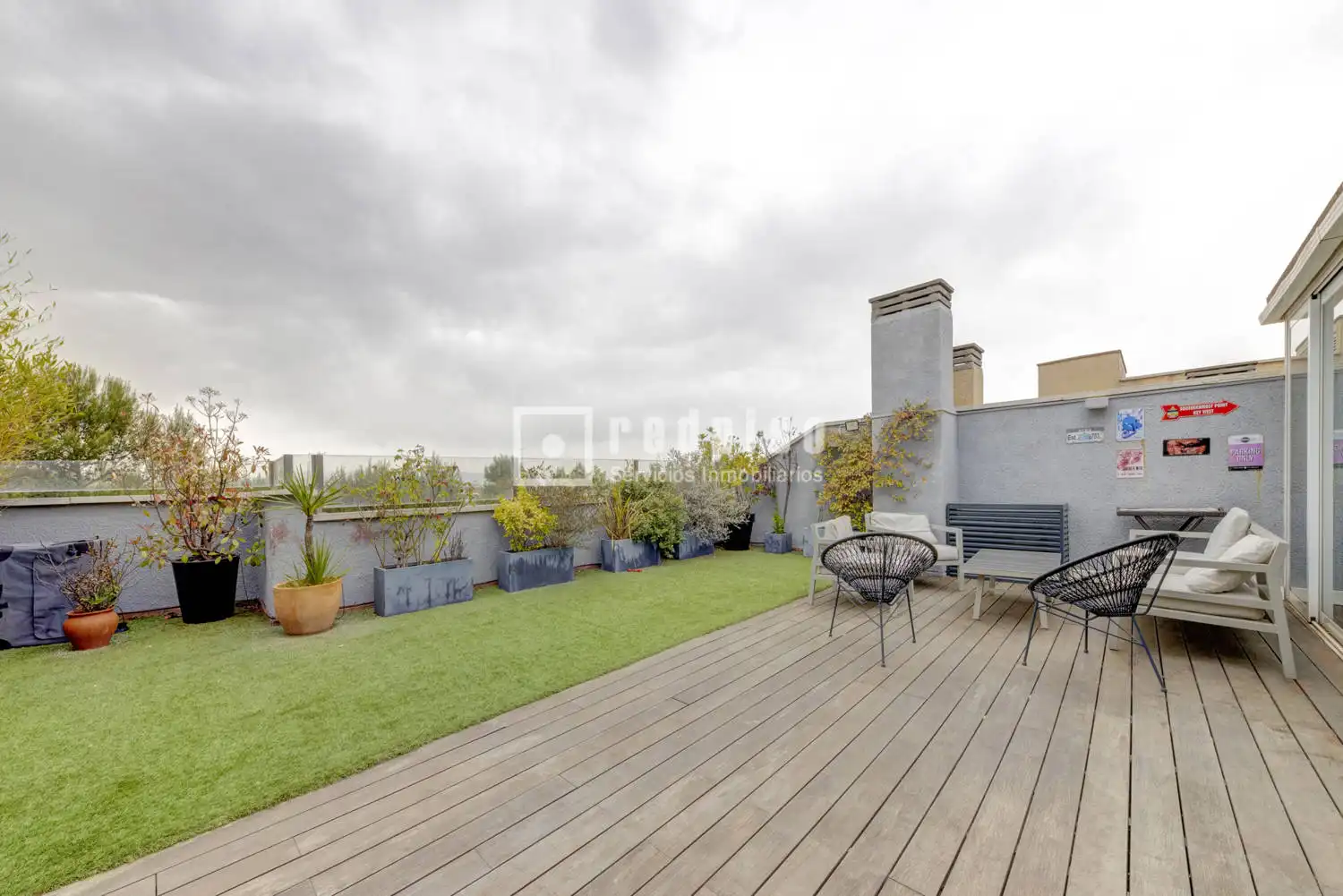 Jardín de Ático en venta en Pozuelo de Alarcón con Aire acondicionado, Calefacción y Jardín privado