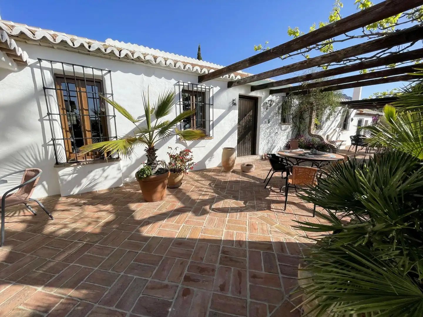 Terrasse von Country house zum Verkauf in Villanueva de la Concepción mit Klimaanlage, Heizung und Privatgarten