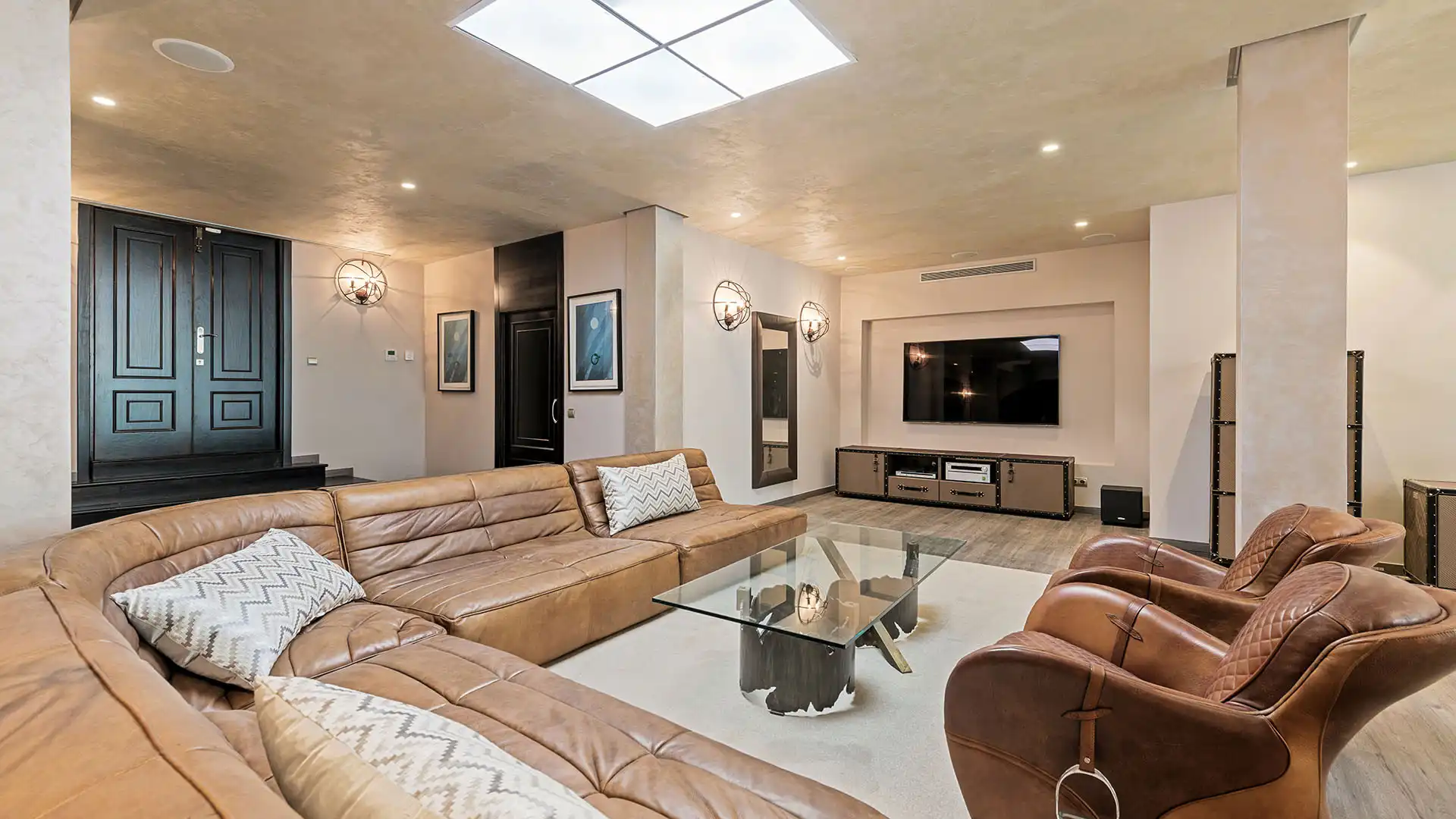 Sala de estar de Casa o chalet en venta en Benahavís con Aire acondicionado, Jardín privado y Terraza
