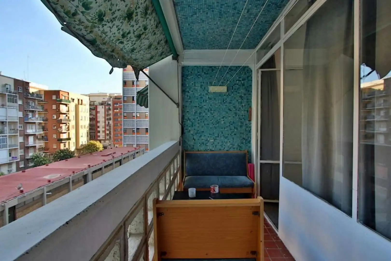 Terrasse von Wohnung zur Miete in Valencia mit Heizung, Waschmaschine und Fernseher